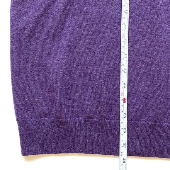 Jos. A. Bank Reserve Mens Wool / Nylon Sweater Polo Size L Purple - Picture 11 of 12